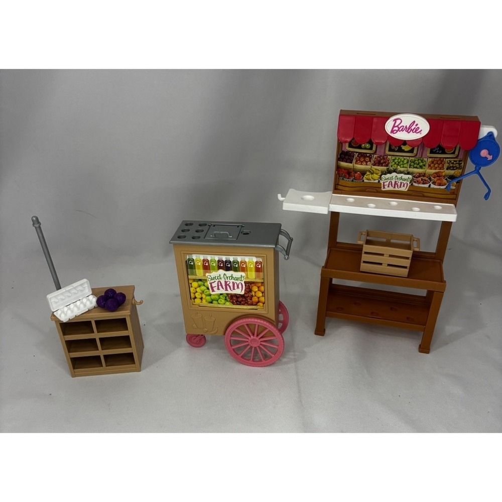 Barbie Sweet Orchard Farm, Farmers Market Cart & Accessories